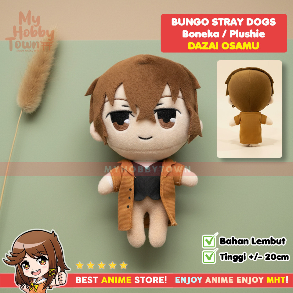 Boneka Karakter Anime Bungou Stray Dogs Osamu Dazai Plushie Doll