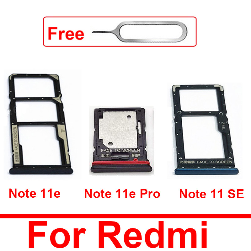 Sim Card Tray For Xiaomi Redmi Note 11SE 11E 11E Pro SIM Card Slot Adapter   Card Reader Holder Repl