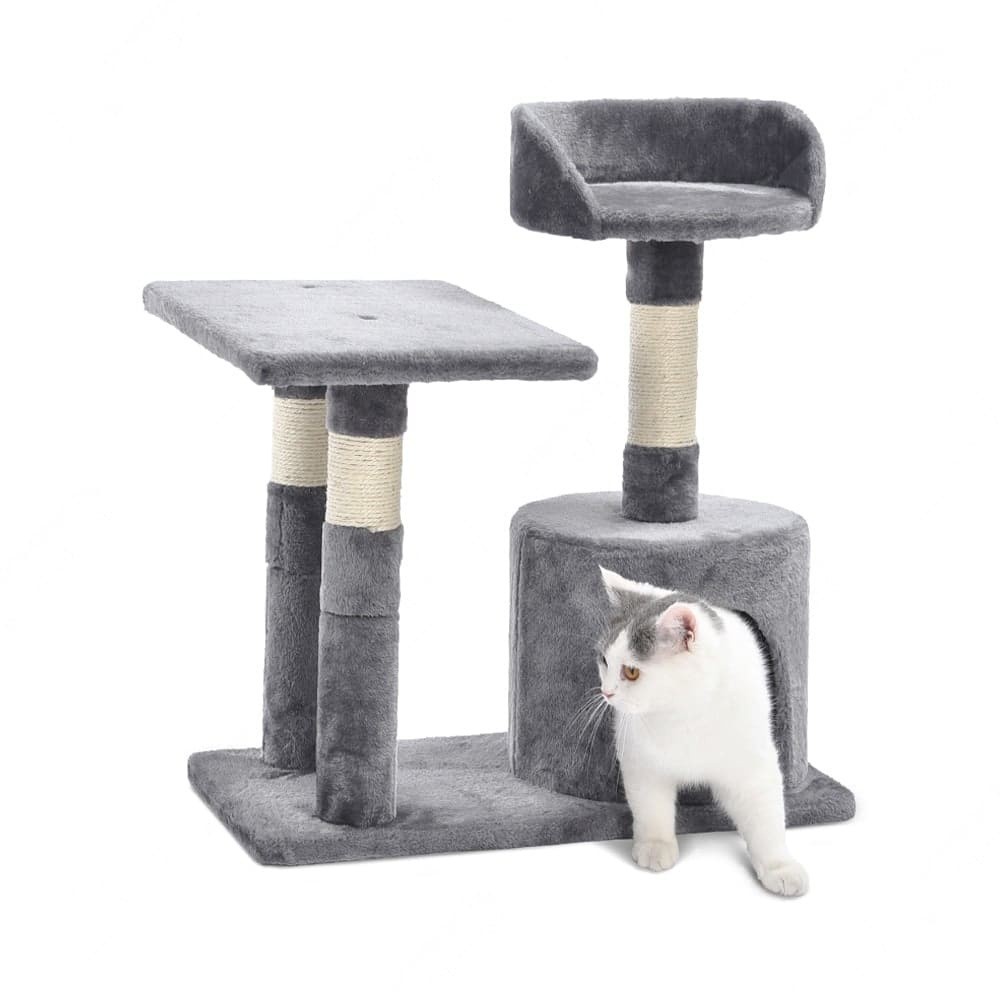 cat condo cat tree cat house rumah  kucing bermain di lengkapi kain bludru atau raspur tali goni