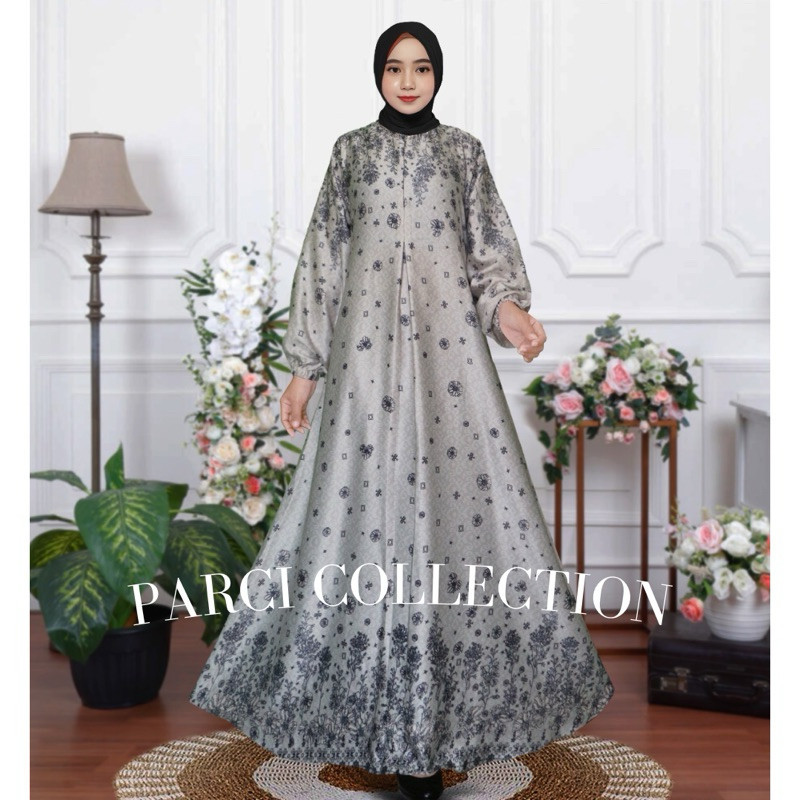 Tasya Gamis Silky Premium - Gamis Silk -Gamis Silk Motif Terbaru - Gamis busui wanita - Gamis Pesta 