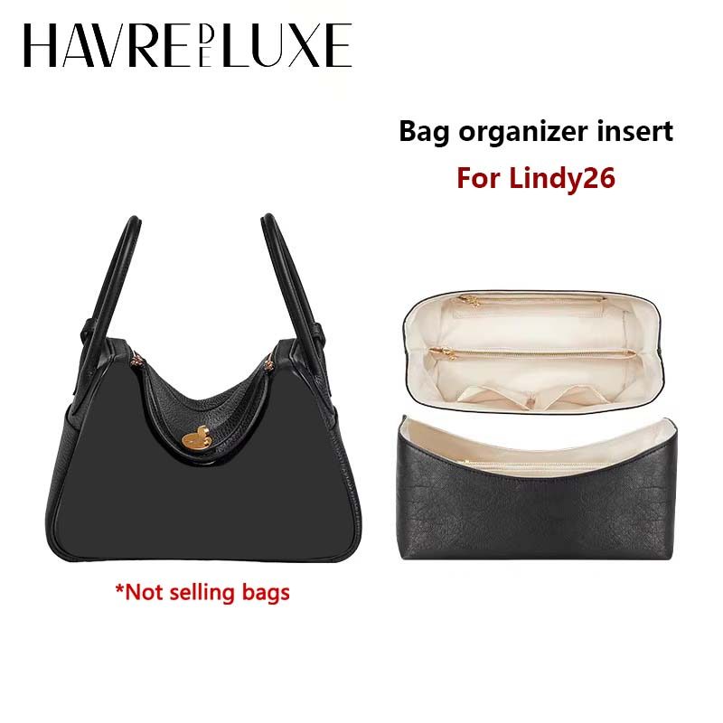 Bag organizer ert for Lindy 26 30 mini women's bag YKK zipper Dupont waterproof storage bag support 