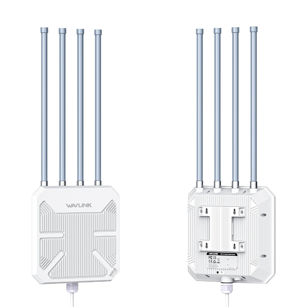 Wavlink AX3000 Repeater Dual Band WiFi 6 PoE IP67 Outdoor Mesh Extender White