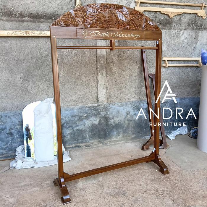 gawangan baju batik ukiran daun, gawangan baju  dan gamis bisa custom