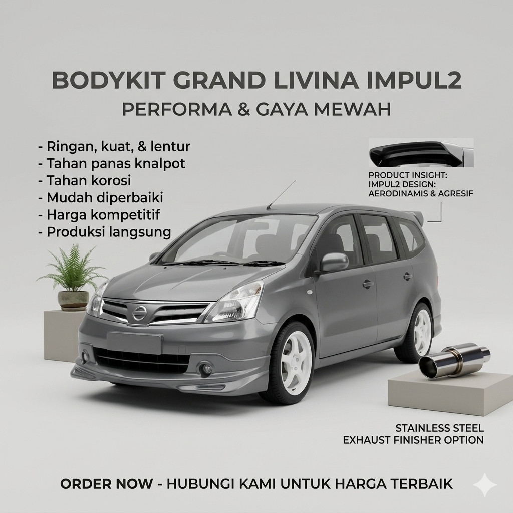 cicilan 0% BODYKIT grandlivina bodykit grand livina 2006-2011 impul2