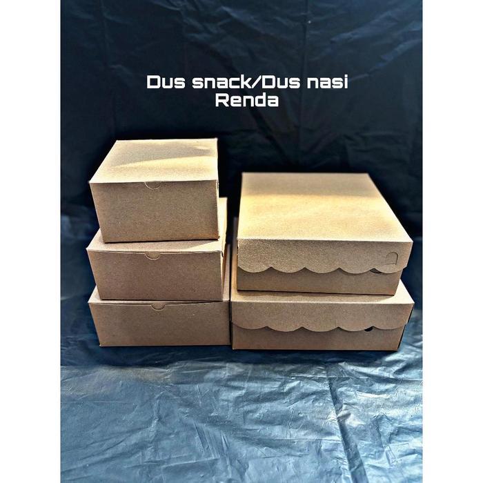 DUS NASI RENDA, DUS SELAMETAN, DUS NASI KOTAK, DUS CATERING, DUS NASI 18X18 20X20 50 LEMBAR - 18X18