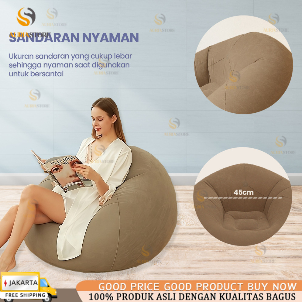 Sofa Portabel Inflatable Sofa Bean Bag/Lazy Sofa/Penyimpanan Mudah Bean Bag Sofa