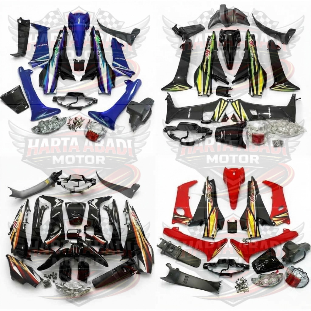 Full Set  body halus Honda supra fit lama tahun 2001-2002-2003-2004-2005
