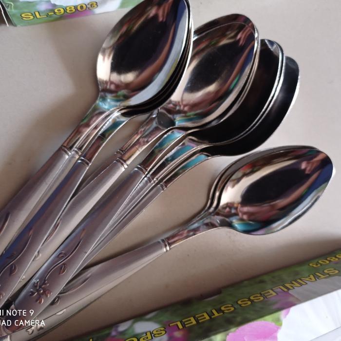 sendok makan stainless tebal 1 lusin