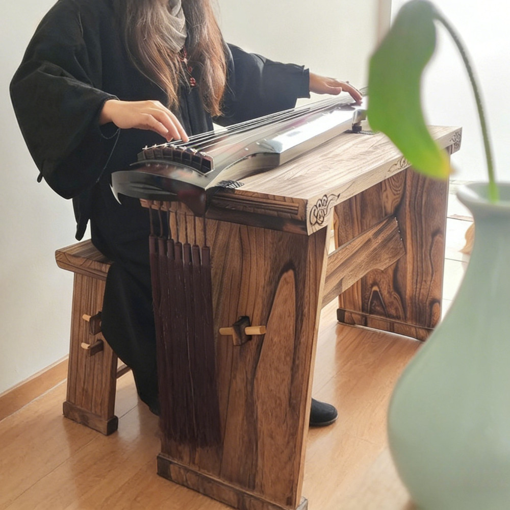 Fuxi/Zhongni Style Guqin Adult Beginners Practice 7 Strings Guqin Stringed Instruments Healing Profe
