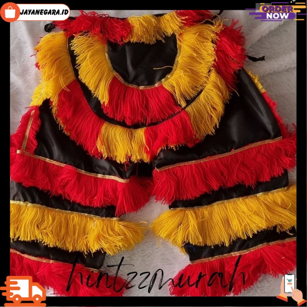 Celana Barong Anak Pentas + Embong Jaranan Umur 3-10 Tahun / Celana Ganongan / Celana Kuda Lumping D