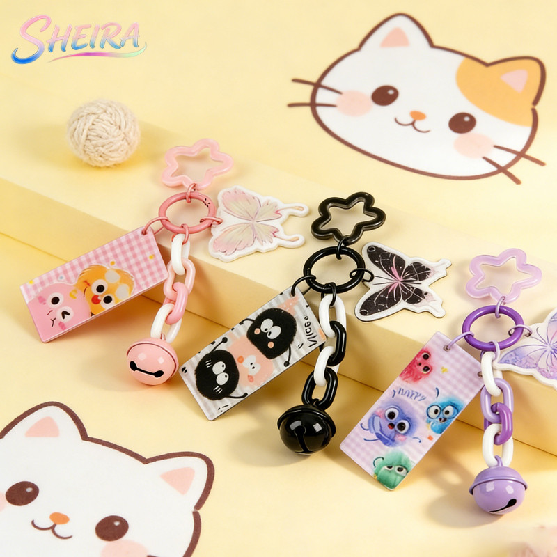 Aksesori Tas/Gantungan Tas/Gantungan HP/Seri Gantungan Kunci Kupu-Kupu dan Kartu