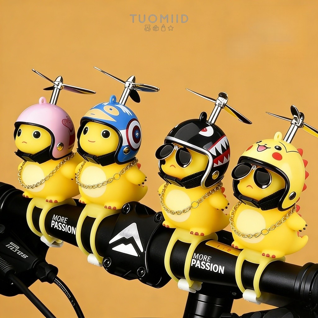 [Tuomiid] Spion Aksesoris Motor Lucu – Nailong Dino 3D Bisa Nyala | Tempelan Hiasan Motor & Dekorasi