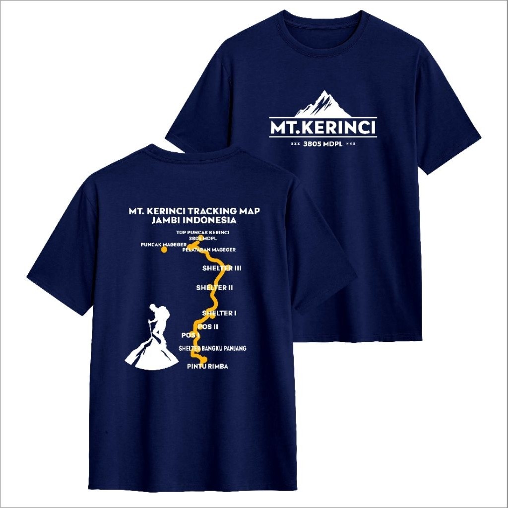 ara t-shirt baju kaos gunung kerinci kaos anak gunung pencinta alam