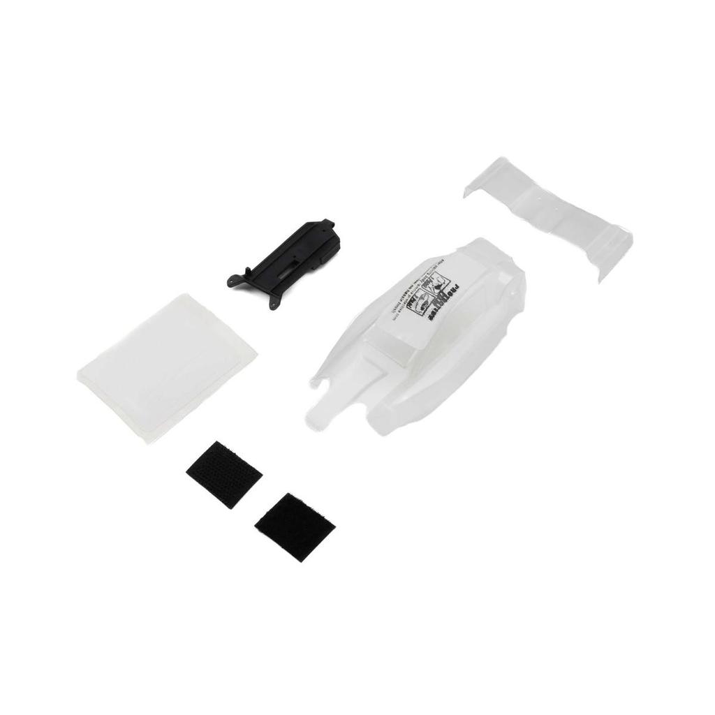 PRO-LINE CROWD PLEAZER CLEAR BODY W/ ESC RELOCATOR : MICRO-B #PRO3715-17
