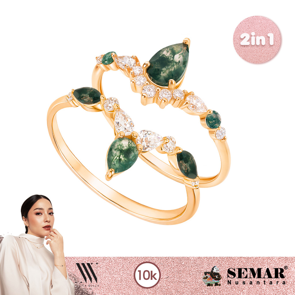 Nikita Willy Gold Cincin Emas Forestine Soul Ring Gold 10K Semar Nusantara