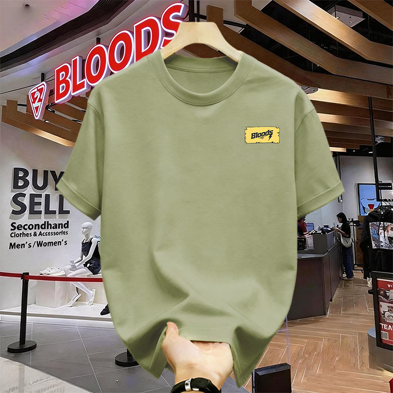 Bloods Kaos Pria Original Distro Bandung Cotton Combed 24s Tebal Adem Baju T-Shirt Cowok Dewasa Tren