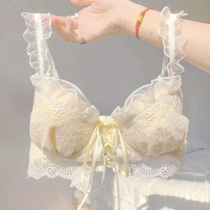 2026 New Japanese Style Lingerie Sweet and Cute Sexy Lace Bra Set