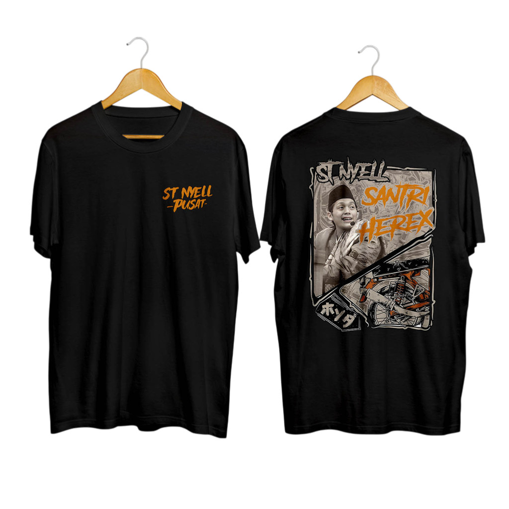 Kaos Racing Dekengan Pusat Santri Herex Gus Iqdam ST Nyeel Baju Distro Motor Herex Tshirt Otomotif