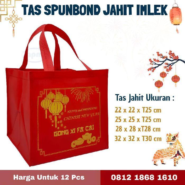 TAS SPUNBOND IMLEK/KUE IMLEK/GOODIE BAG - 28x28x28 Terlaris
