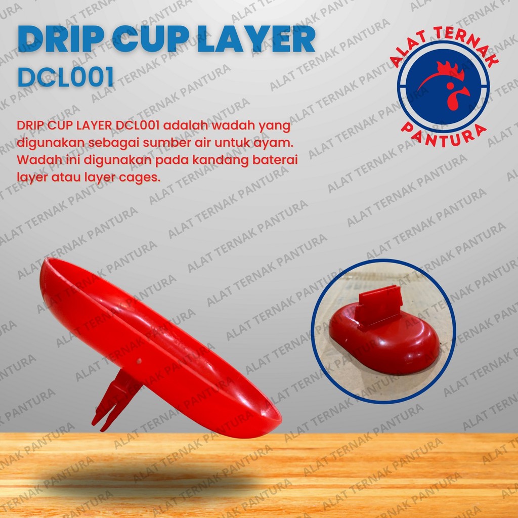Dripcup Layer Mangkuk Tempat Minum Ayam Petelur Tengah Kandang Untuk Kandang Petelur Batre