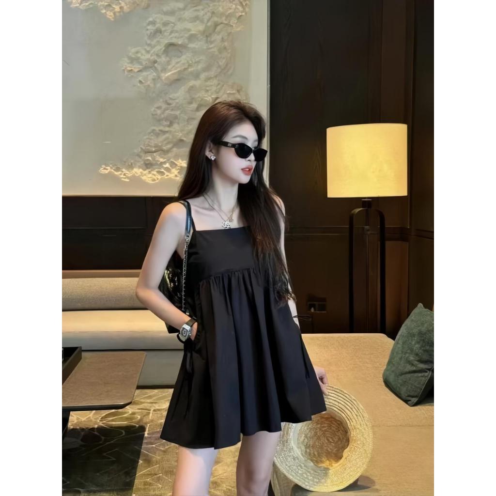 GTW - RRD Mini Dress Wanita Tali Bisa Di atur Belakang Karet / Yuki Mini Dress // Dress Tali Korean 