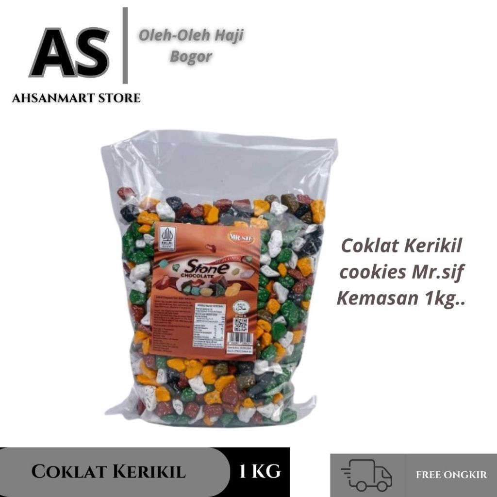 Coklat Kerikil Arab Premium Permen Coklat Arab Batu 1 kg Original - Coklat Arab Import