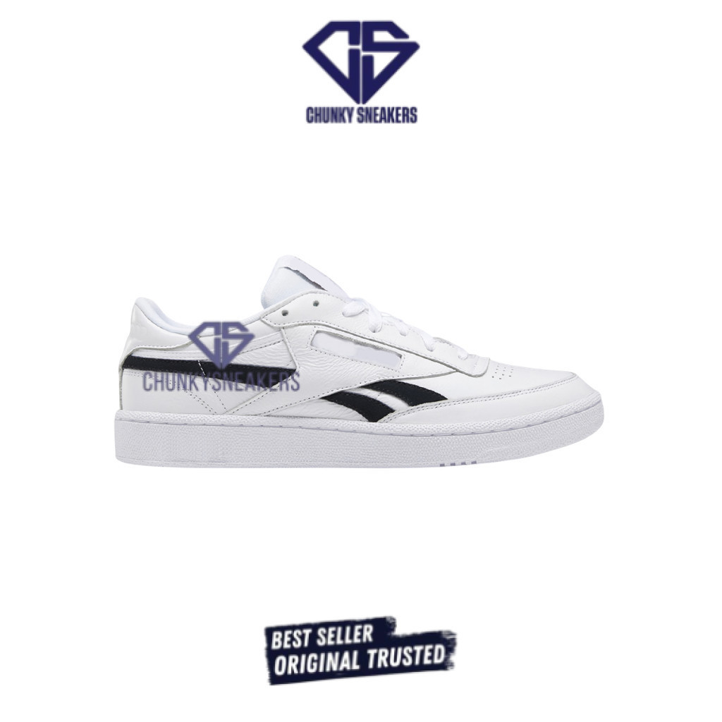 Sepatu Reebok  Club C Revenge White Black 100% Original BNIB