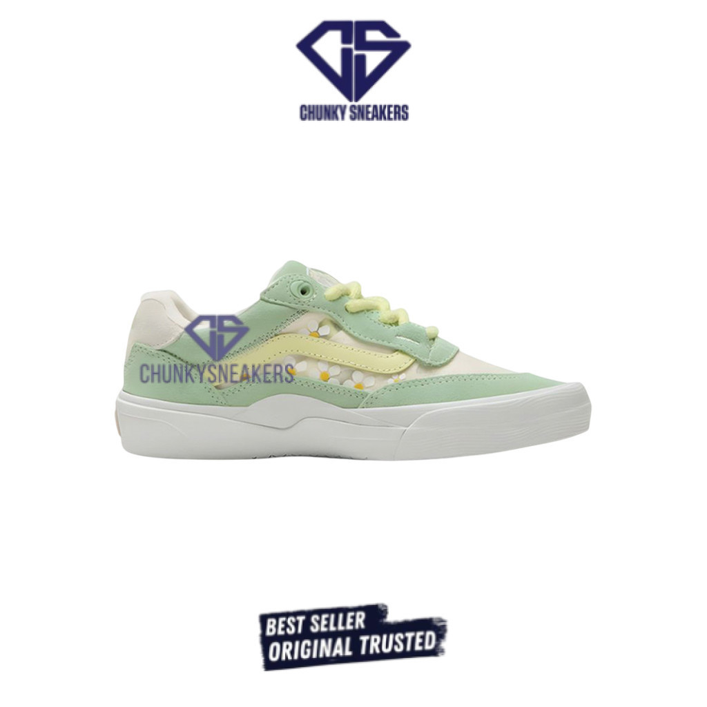 Sepatu Vans Skate Wayvee Brighton Zeuner Pastel Green 100% Original BNIB