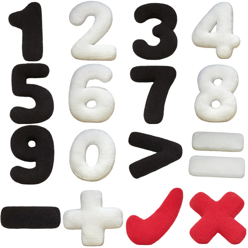 Number Lore Plush Toy Mathematical Symbols Pillow Kawaii Stuffed Alphabet Lore Children Education Pr