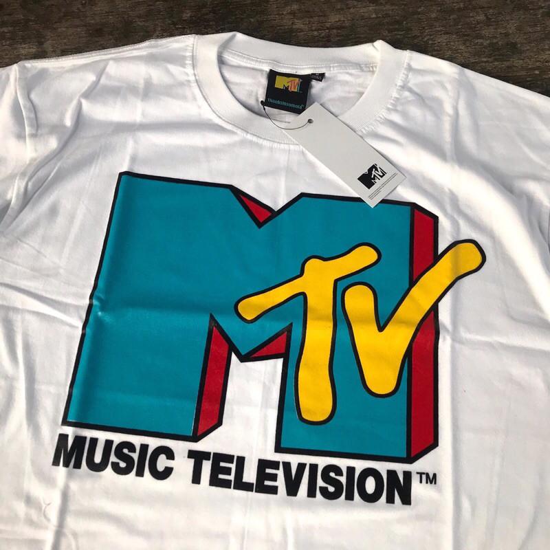 (COD) THANKSINSOMNIA X MTV LOGO BLUE TSHIRT WHITE