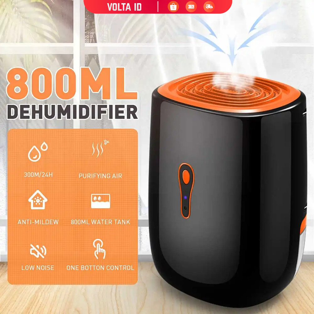 YANGZI Dehumidifier 2in1 Moisture Absorber Portable Low Noise 800ml - VS-DH07