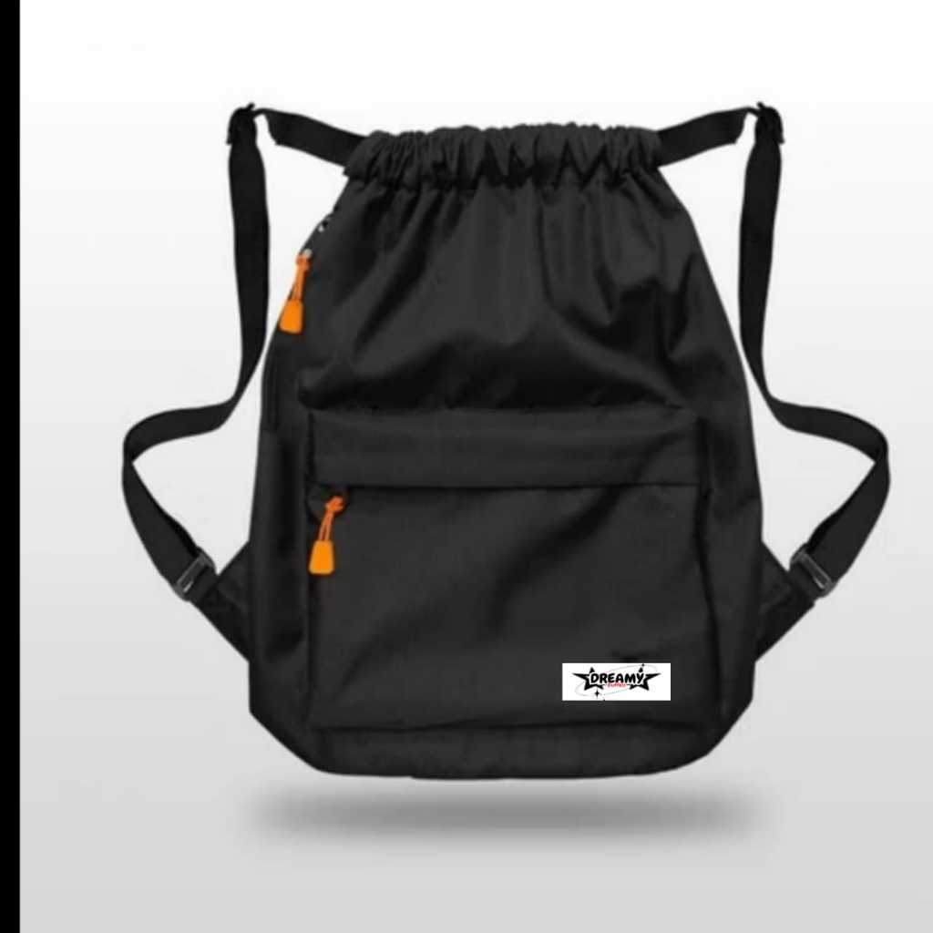 DTY-Tas Ransel Tali Serut Ucp Sekolah Olahraga Aesthetic Keren Pria Anti Air Terbaru