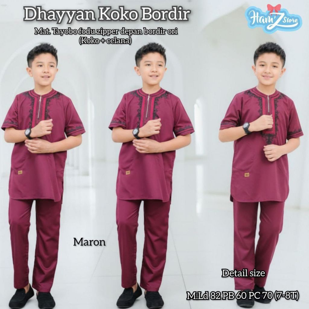 1101  Dhayyan Setelan Kemeja Koko anak laki-laki by Ham'z Store  // ONESTUFF