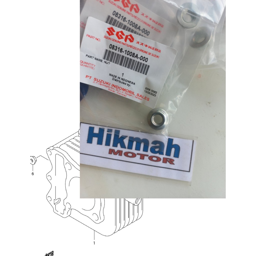 mur cylinder head suzuki SPIN SKYWAVE SKYDRIVE