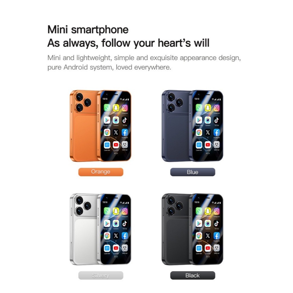 HP iphone17 pro max android Mini 3.0inch Terbaru 3G ram 2/32GB smartphone Garansi Termurah Kapasitas