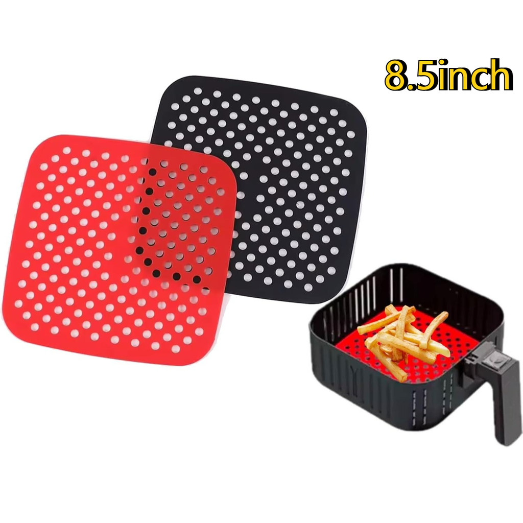 Silicone Liners for Air Fryer – 85 Square Reusable NonStick Mat