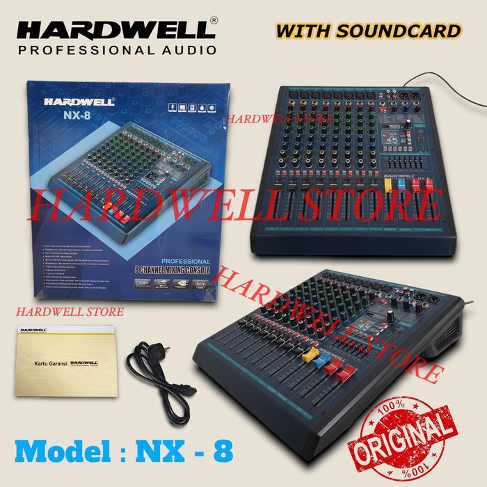 Mixer Audio 8 Channel Hardwell NX 8 Original Mixer Soundcard
