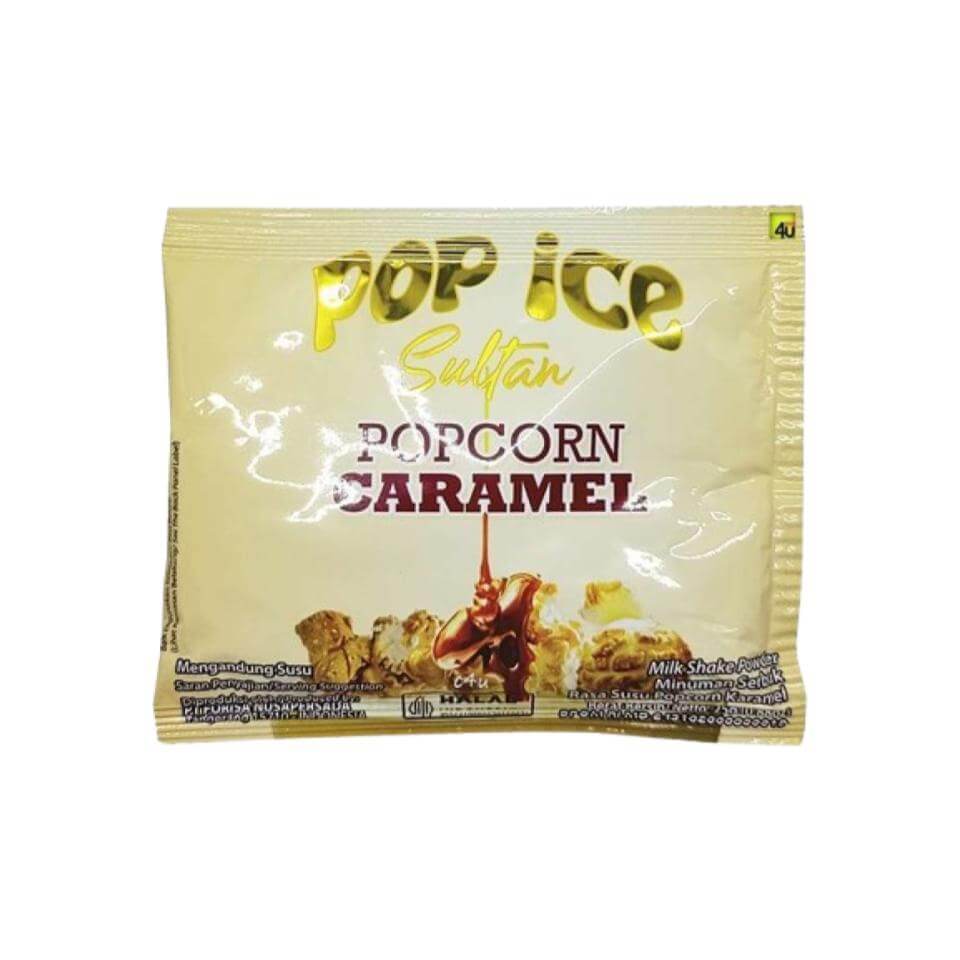 Pop Ice Minuman Popcorn Caramel 10 x 25 gr
