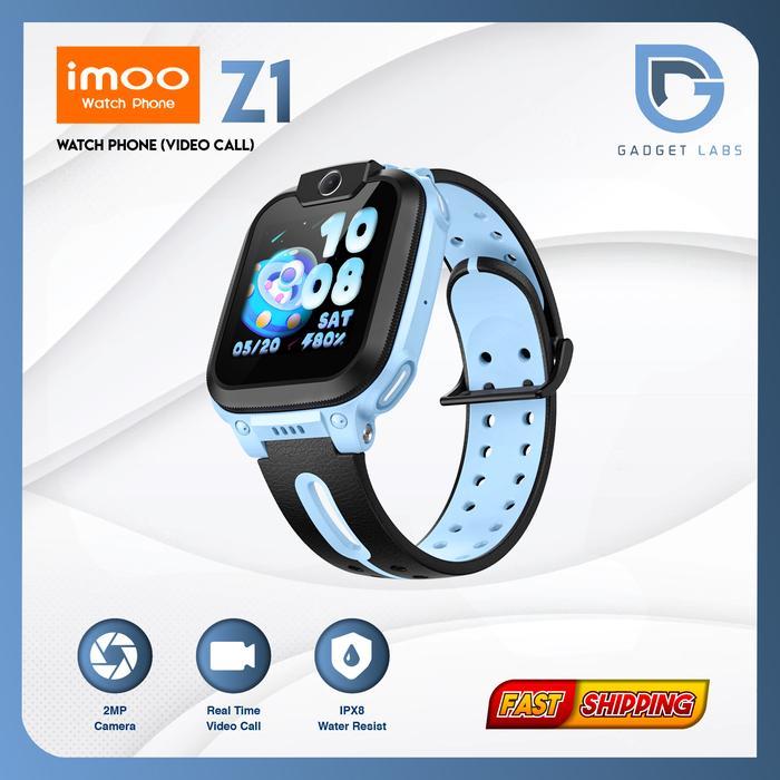 IMOO Z1 Watch Phone HD Camera Video Call IPX8 Smartwatch Anak - Garansi Resmi - Z1 BIRU