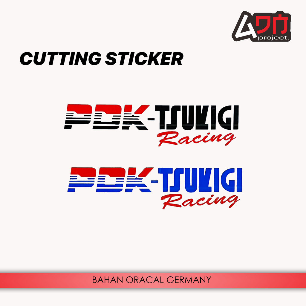 Stiker PDK Tsukigi Racing - Cutting