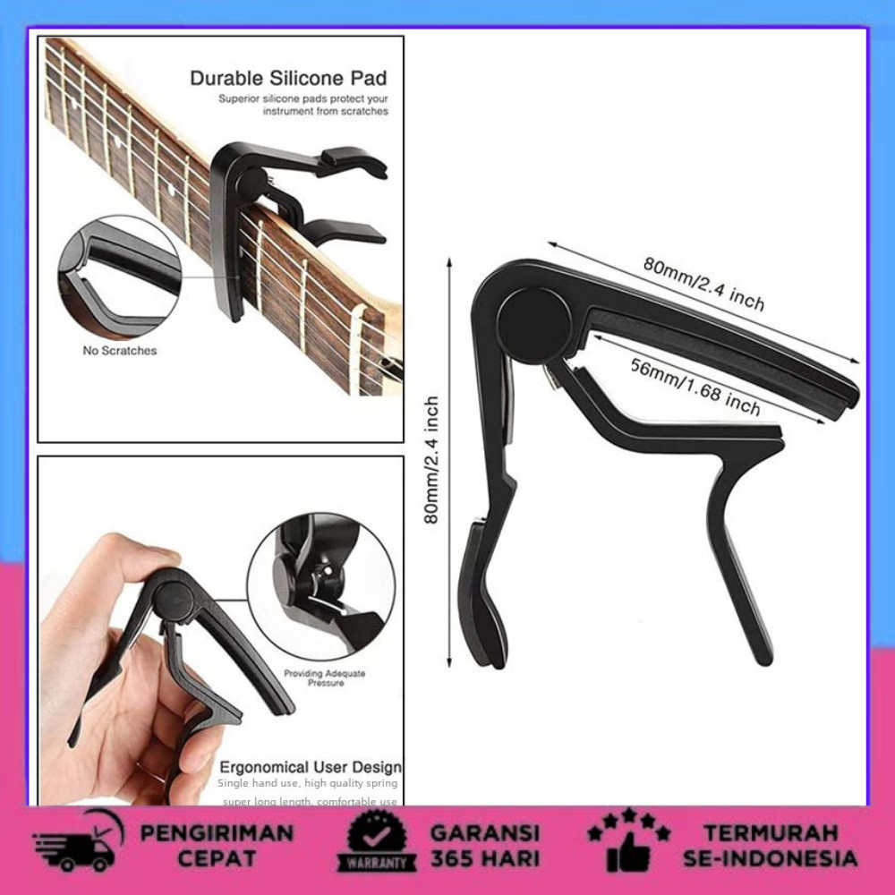 Capo Gitar Ukulele Aluminium Capo Kapo Penjepit Gitar - Guitar Capo Besi CAPO GITAR