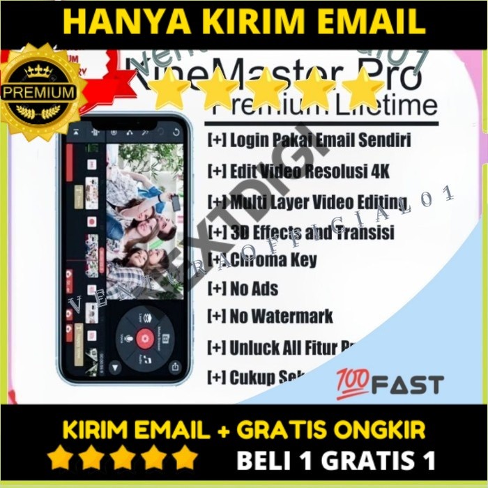 TERHEMAT Begaransi - KineMaster Pro Lifetime (Aplikasi For Android)