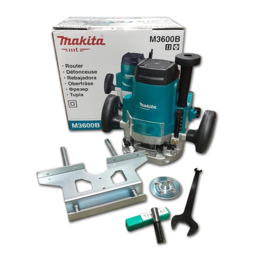 MAKITA M 3600 B / MESIN PROFIL ROUTER 12MM MAKITA (FREE KAOS MAKITA)/  PROFIL BESAR ROUTER RYU RRT 1