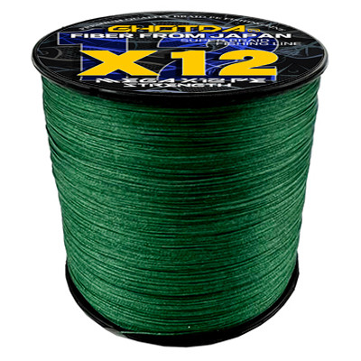 GHOTDA Sea Fishing Strong PE X12 Braided Fishing Line 300M 500M 1000M 12 Strands 25lb~120LB Original