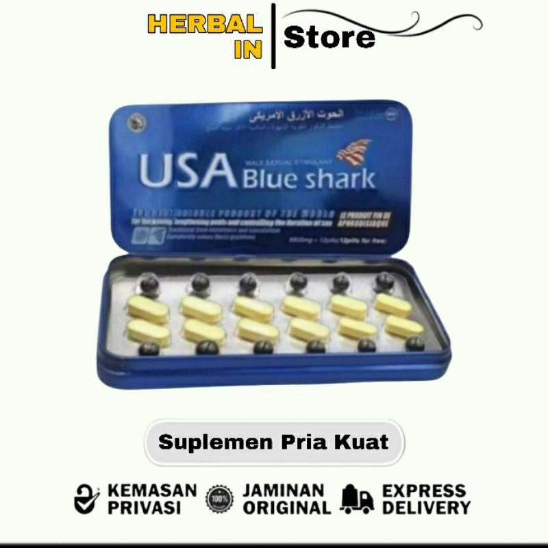 USA Blue shark Suplemen Pria Kuat