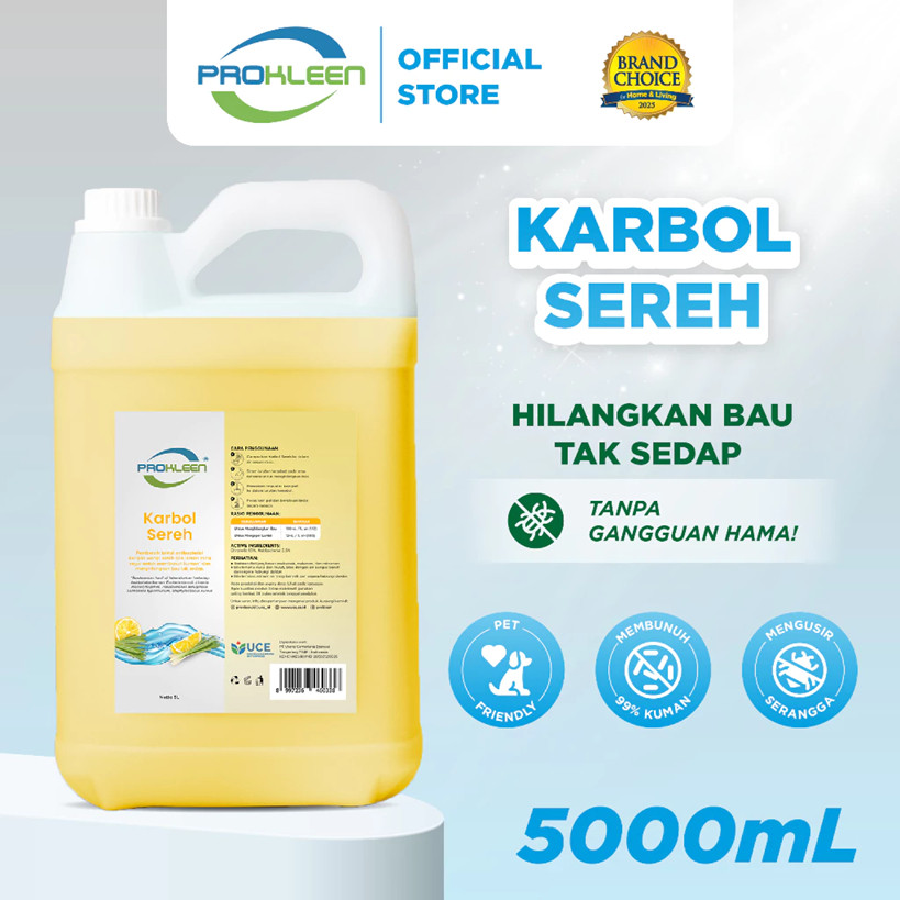 PROKLEEN Karbol Sereh Antibacterial 5L Konsentrat