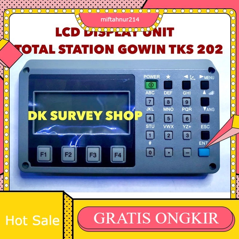 LCD DISPLAY UNIT TOTAL STATION GOWIN TKS 202 / DISPLAY TS GOWIN TKS202