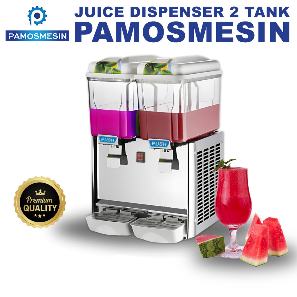 Pamosroom Juice Dispenser 2 Tank Stirring Type Jus Dispenser 2 Tabung Bowl JD215ST