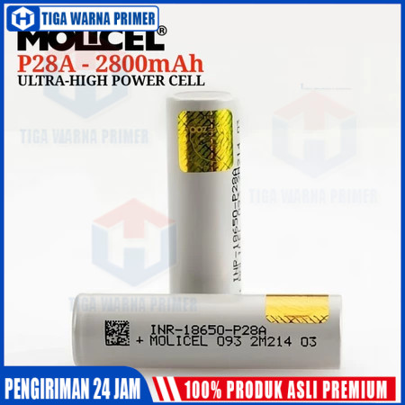 Baterai Molicel P26 P28 P42 18650 & 21700 Kapasitas Tinggi