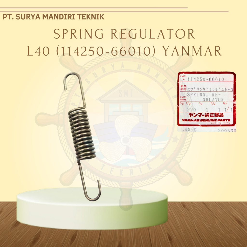 SPRING REGULATOR L40 114250-66010 YANMAR ASLI GENUINE